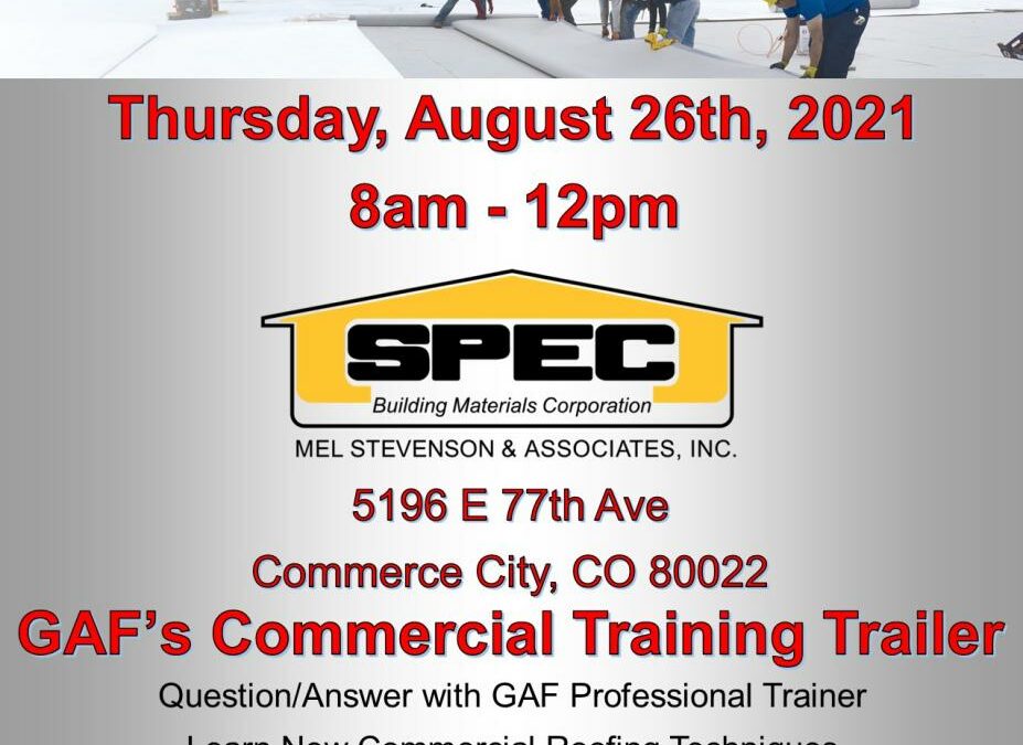 GAF Commercial Contractor Training – Denver, CO