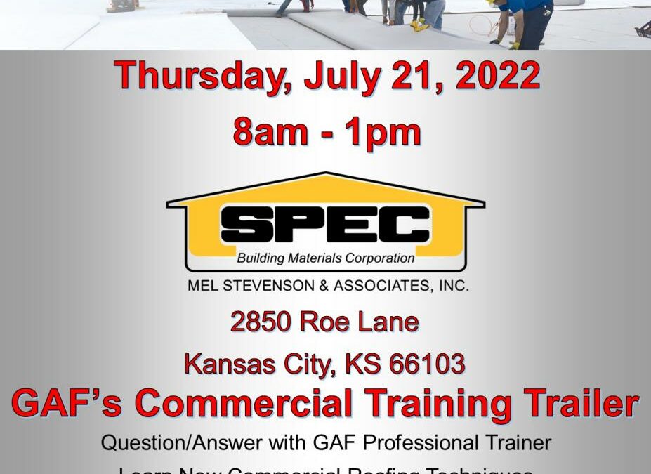 GAF Commercial Training Trailer