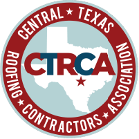 Central Texas Roofing Contractors Association red and blue color logo