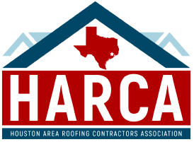 HARCA Houston Area Roofing Contractors Association blue and red color logo