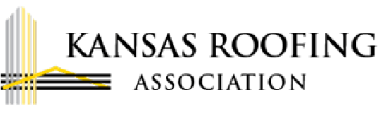 Kansas Roofing Association black and yellow color logo