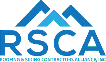 RSCA Roofing and Siding Contractors Alliance INC blue color logo