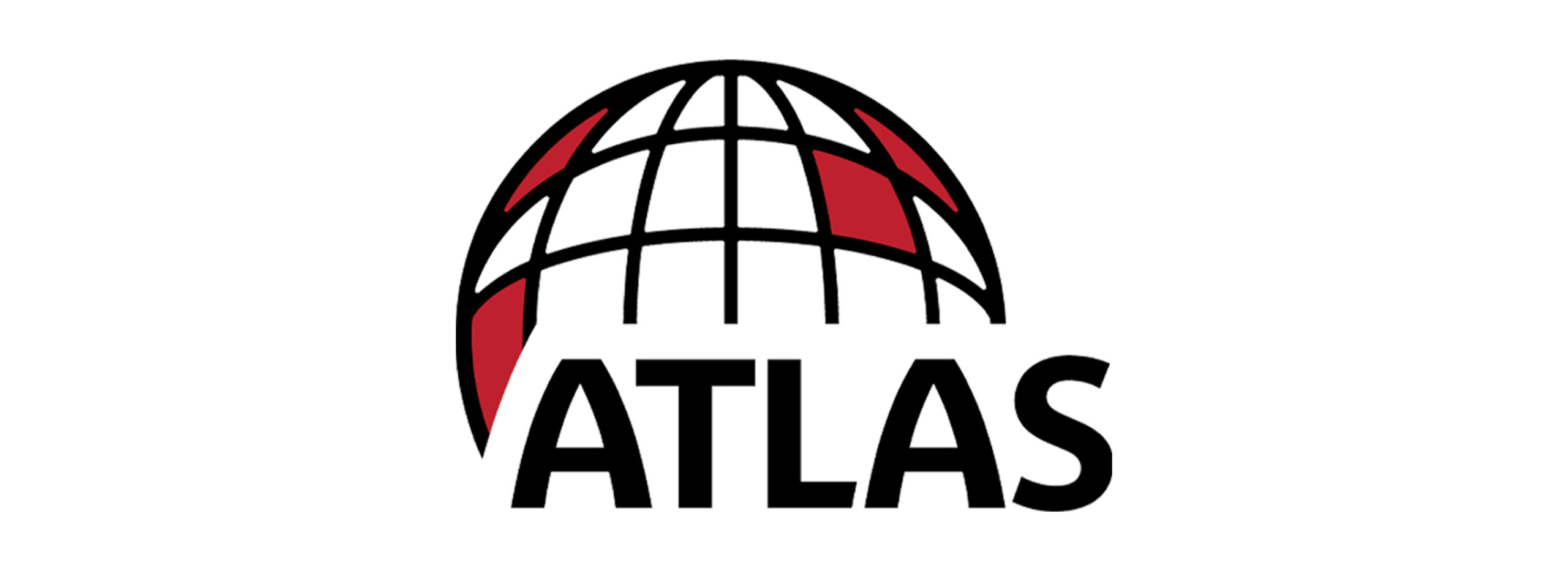Atlas red and black color logo