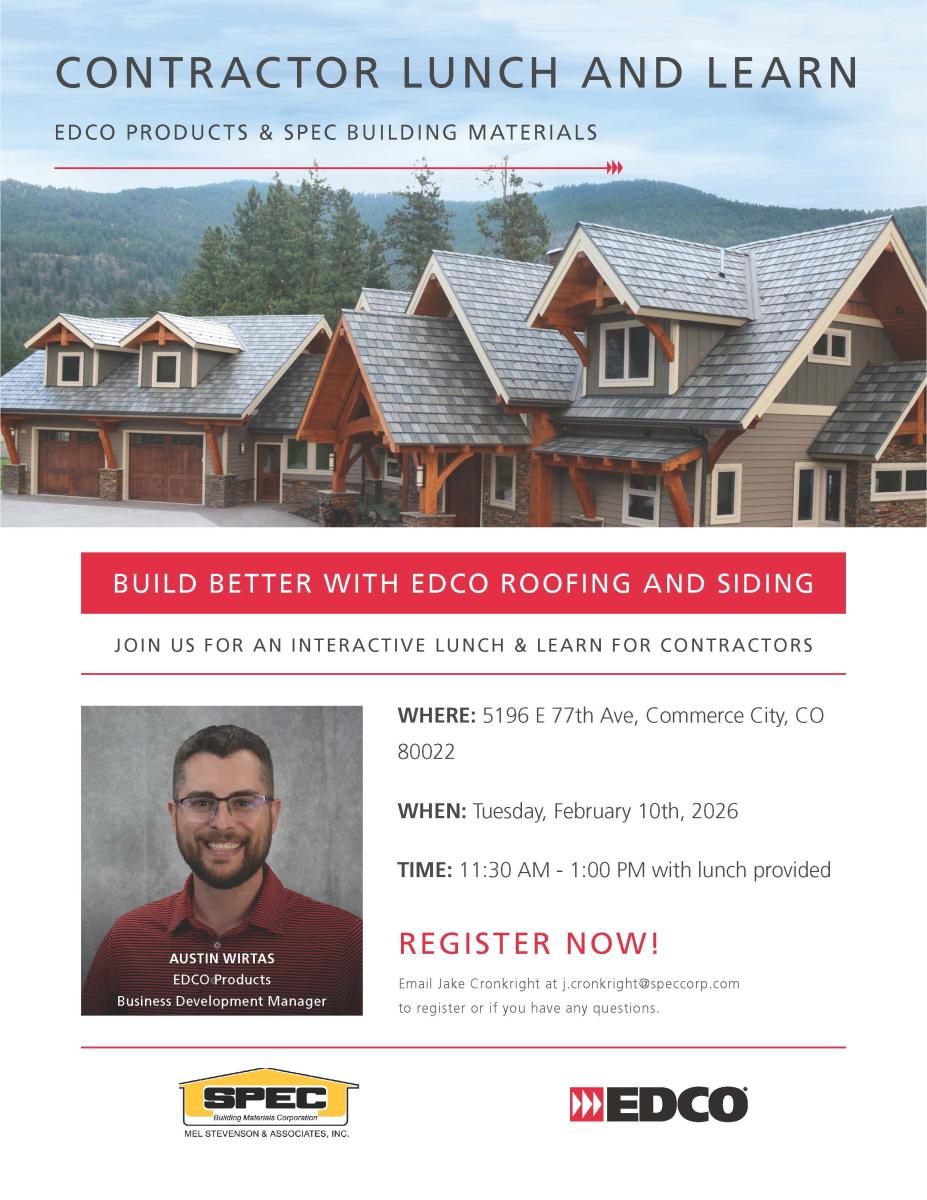 SPEC EDCO Lunch and Learn Flyer Denver 2026